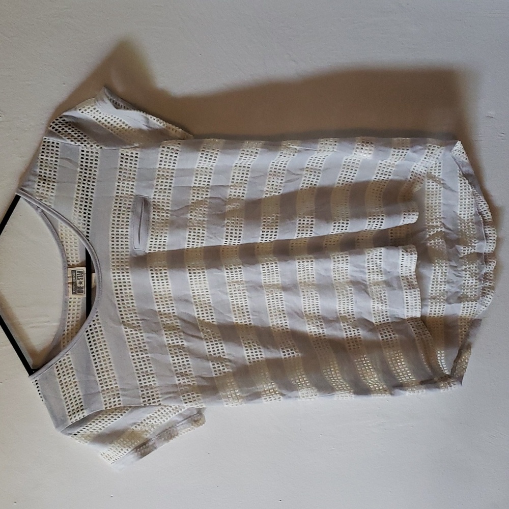 Converse | Light Blue + White Mesh t-shirt | XS | NWOT
